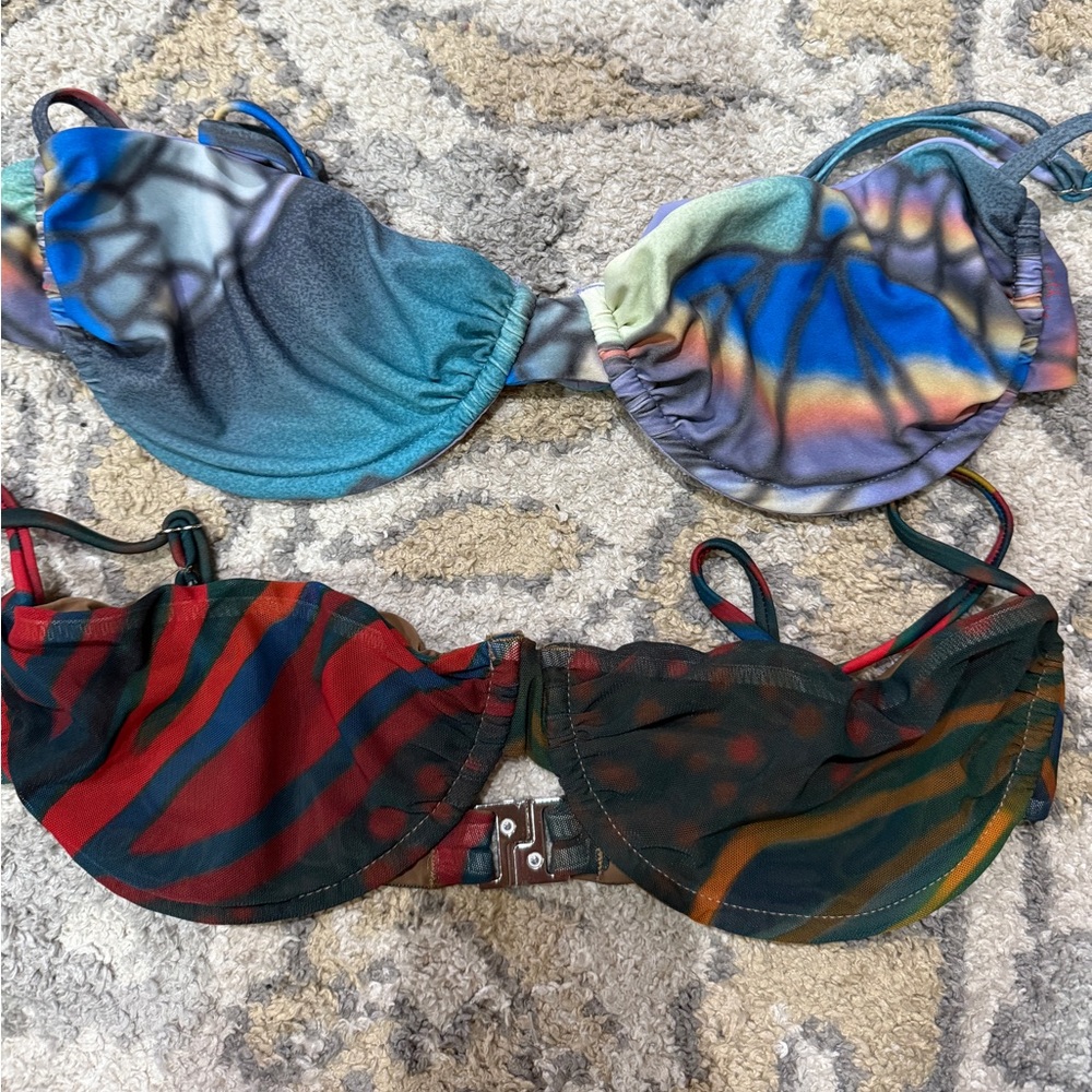 With Jean, Jeanie bikini tops (2 tops)